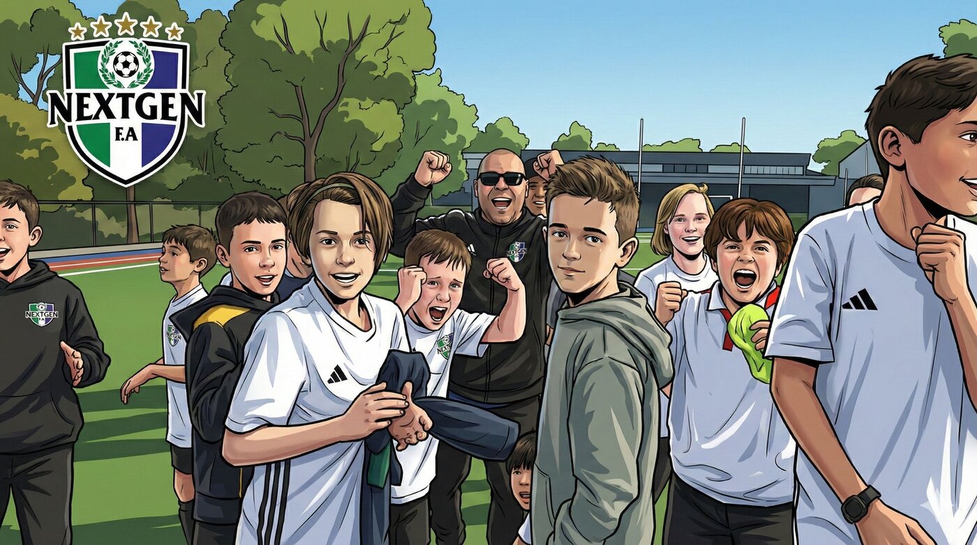 NEXTGEN Football Academy — kids training with Angelo